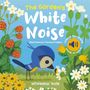 “The Garden's White Noise.” Illustration von Francesca Sudano. Ein blauer Vogel inmitten von Blumen und Beeren., Buch
