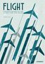 Text: "FLIGHT: The Epic History of the Quest for the Skies" von Riccardo Niccoli. Illustration von Flugzeugen in Blau- und Grautönen.