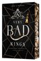 Titel: Very Bad Kings. Autor: Jane S. Wonda. Motiv: Goldene Schachfigur auf schwarzem, mit Linien verziertem Hintergrund., Buch