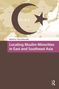 "Locating Muslim Minorities in East and Southeast Asia" in Weiß auf lila Hintergrund. Stilisiertes geografisches Thema., Buch