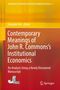 Gelbes und rotes Cover mit Text über John R. Commons' Institutionenökonomie; Springer-Logo unten rechts.