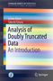 "Analysis of Doubly Truncated Data: An Introduction" von Achim Dörré und Takeshi Emura. Bunt gestreiftes Cover. Springer-Logo.