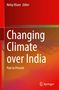 Text: "Neloy Khare Editor. Changing Climate over India. Past to Present." Roter Hintergrund mit Farbverlauf. Logo unten rechts., Buch