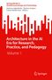 "Architecture in the AI Era for Research, Practice, and Pedagogy" in weiß auf rotem Hintergrund, mit Springer-Logo., 2 Bücher