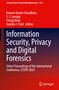 Oben steht: "Lecture Notes in Electrical Engineering 1456". Titel: "Information Security, Privacy and Digital Forensics". Unten ist ein Logo., Buch