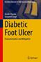 Text: "Diabetic Foot Ulcer: Characterization and Mitigation." Autoren: "Arnab Chanda, Gurpreet Singh." Oben dunkelblau, unten gelb., Buch