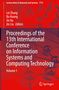 "Proceedings of the 13th International Conference on Information Systems and Computing Technology Volume 1" in Weiß auf Rot. Unten rechts ist ein Springer-Logo., Buch
