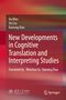 Titel: "New Developments in Cognitive Translation and Interpreting Studies." Rote und orange Farbverläufe im Hintergrund., Buch