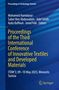 "Proceedings of the Third International Conference of Innovative Textiles and Developed Materials, ITDM’3; 09–10 May 2025, Monastir, Tunisia." Darunter blaues geometrisches Muster., Buch