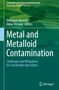 Text: "Metal and Metalloid Contamination: Challenges and Mitigations for Sustainable Agriculture." Grün-töniger Hintergrund mit Landschaftsmuster., Buch