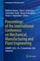 Text: Proceedings of the International Conference on Mechanical, Manufacturing and Plant Engineering, Bali 2025.  
Blauer Hintergrund mit Streifen., Buch
