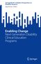 Die Texteilen: Enabling Change, Next-Generation Disability Clinical Education Programs, blau-weiße Grafik, Springer-Logo., Buch