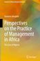 "Perspectives on the Practice of Management in Africa: The Case of Nigeria" auf buntem, abstrakten Hintergrund., Buch