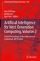Text: "Artificial Intelligence for Next Generation Computing, Volume 2". Rotes Design mit Molekülnetzwerk. Springer-Logo., Buch