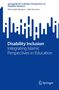 SpringerBriefs in Modern Perspectives on Disability Research. "Disability Inclusion" Buchcover mit abstrakten blauen Formen., Buch
