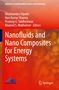 Auf orangefarbenem Hintergrund steht: "Nanofluids and Nano Composites for Energy Systems". Unten zwei Logos., Buch