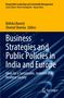 "Business Strategies and Public Policies in India and Europe", gelber und blauer Hintergrund, Springer-Logo., Buch