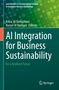 **AI Integration for Business Sustainability** - Buchcover mit grünen, kreisförmigen Mustern. Springer-Logo unten., Buch