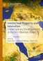 Text: "Intellectual Property and Innovation: Contemporary Developments in the GCC Member States." Karte des Nahen Ostens im Hintergrund., Buch