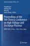 Titel: "Proceedings of the 5th Chinese Conference on High Voltage and Discharge Plasmas". Dunkelblauer Hintergrund., Buch