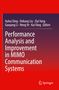 Oben Namen der Herausgeber, Titel: "Performance Analysis and Improvement in MIMO Communication Systems", unten Logo., Buch