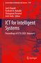 „Lecture Notes in Networks and Systems 1519“. „ICT for Intelligent Systems“. Rotes geometrisches Netzwerk Hintergrund., Buch