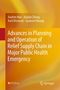Text: "Advances in Planning and Operation of Relief Supply Chain in Major Public Health Emergency." Bunte, orange-gelbe Gestaltung.
