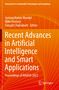 "Recent Advances in Artificial Intelligence and Smart Applications" in weißer Schrift auf orangefarbenem Hintergrund., Buch