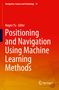Titel: "Positioning and Navigation Using Machine Learning Methods" von Kegen Yu. Roter Verlauf mit geometrischen Mustern., Buch