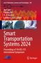 "Smart Transportation Systems 2024" steht groß auf einem rot gestalteten Cover mit technischen Illustrationen und Fotos., Buch