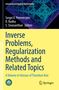 Buchtitel: "Inverse Problems, Regularization Methods and Related Topics". Oben geometrisches Fraktal in Blau und Violett., Buch
