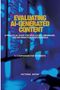 Victoria Antwi: Evaluating AI-Generated Content, Buch