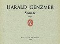Harald Genzmer: Sonate GeWV 390 (1952), Noten, Noten