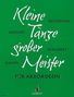 Kleine Tänze großer Meister, Noten