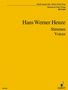 Hans Werner Henze: Henze, Hans Werner  :Voices - Stimmen /ST, Noten