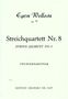 Egon Wellesz: Streichquartett Nr. 8 op. 79, Noten