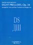 Dmitri Schostakowitsch: 8 Präludien op. 34, Noten