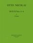 Otto Nicolai: Sechs Duette Nr. 4,5,6, Noten