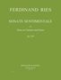 Ferdinand Ries: Sonate sentimentale op. 169, Noten