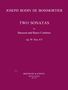 Joseph Bodin de Boismortier: Sonaten in d, c, op. 50/4-5, Noten