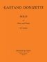 Gaetano Donizetti: Solo für Oboe und Klavier, Noten