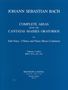 Johann Sebastian Bach: Sämtliche Arien aus den Kantat, Noten