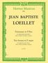 John Loeillet: Triosonate für Altblockflöte (, Noten