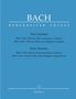 Vier Sonaten für Flöte und obligates Cembalo e-Moll, E-Dur, h-Moll, A-Dur (BWV 1030, 1032, 1034, 1035), authentische Sonaten, Noten