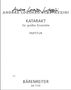 Andrea Lorenzo Scartazzini: Katarakt für großes Ensemble, Noten