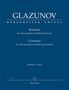 Alexander Glasunow: Konzert für Alt-Saxophon und Streichorchester Es-Dur op. 109, Noten