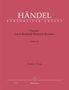 Georg Friedrich Händel (1685-1759): Händel, G: Passion nach Barthold Heinrich Brockes HWV 48, Noten
