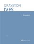 Grayston Ives: Requiem (2008), Noten