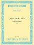 John Dowland (1562-1626): Dowland, J: Solowerke, Noten