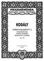 Kodály, Z: Streichquartett Nr. 2, Buch